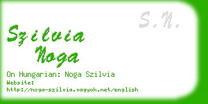 szilvia noga business card